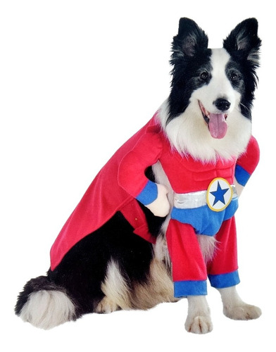 Disfraz Super Perro Superhéroe Para Perro 