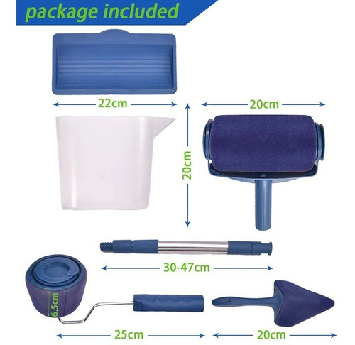 Set Rodillo Pintar Fácil Antiderrame Recargable Con Fierro