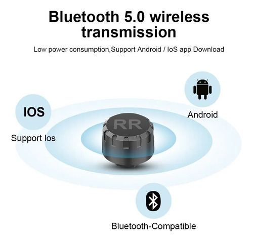 Sistema De Control De Presión Tpms Bluetooth 2 Sensores