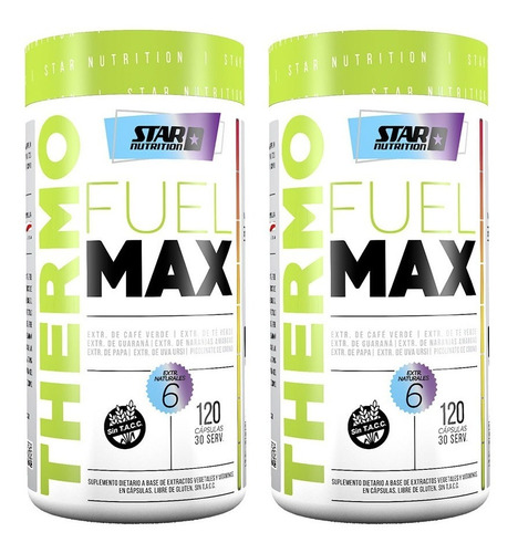 Thermo Fuel 120 Cap X 2 Un. Star Nutrition Quemador De Grasa