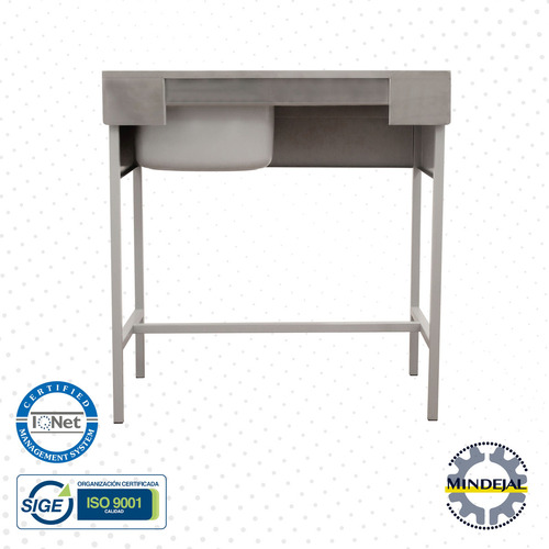 Mesa Pasteur Con Tarja 100% Acero Inoxidable Marca Mindejal