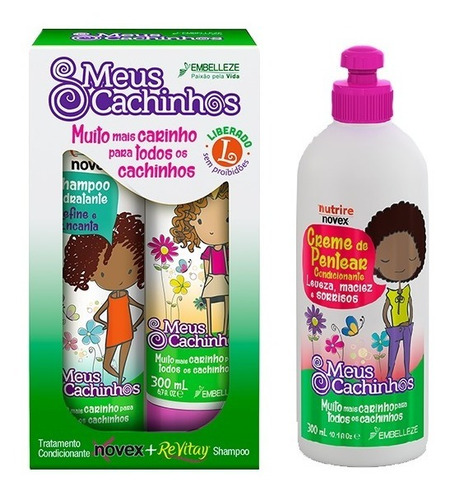 Imagen 1 de 1 de Meus Cachinos Kit Cpp - Shampoo-acondicionador