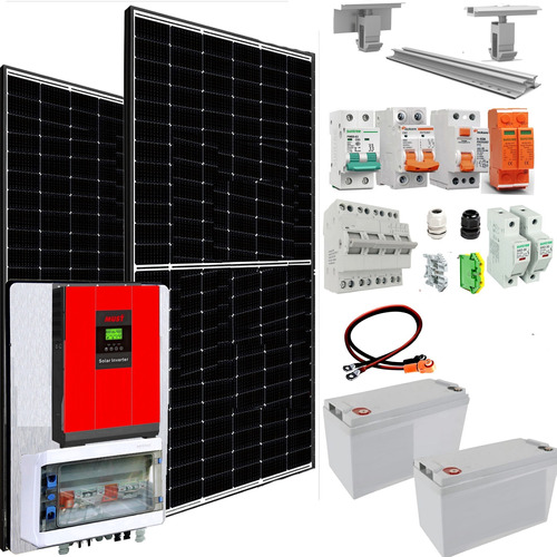 Must Kit Solar Completo Hibrido 9900w/dia Inverter 5kw Mh9-5