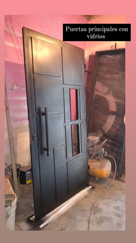 Puertas Principales Doble Emtaborada Con Vidrios