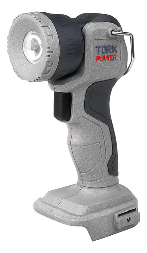 Lanterna Led Recarregavel Profissional Bateria 20v Supertork Lanterna Cinza Luz Branco