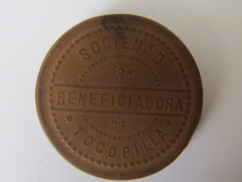 Ficha Minera Sociedad Benificiadora De Tocopilla Vale $ 10 C (Usado)