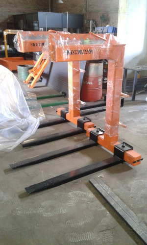 Imagen 7 de 7 de Percha Porta Palet 3 Ton. Plr30 Altura Regulable 1,20 A 2 M