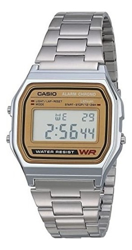 Reloj Casio A-158wea-9 Vintage Crono Alarma Calendario Wr