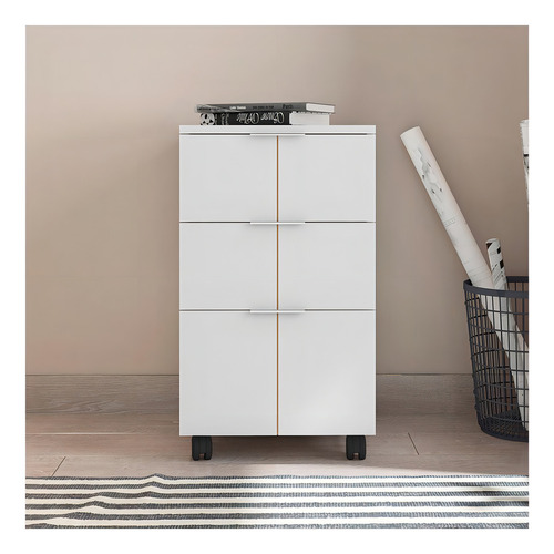 Gaveteiro 3 Gavetas Cubic Branco Fosco - Caemmun