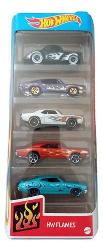 Pack 5 Hw Flames - Hot Wheels