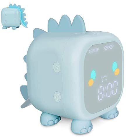 Reloj Despertador Para Niños Ornalry Dinosaurio Luz Nocturna