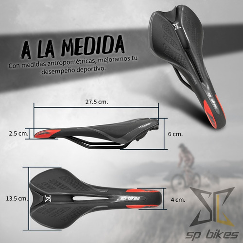 Imagen 4 de 8 de Asiento Para Bicicleta Mtb Antiprostatico Vzr