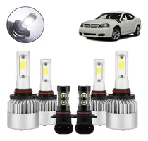 Comprar Led Luz Alta\u002Fbaja\u002Fniebla Kit Faros Led 8000lm Para Dodge