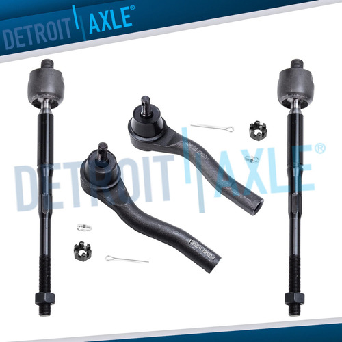 Front Inner And Outer Tie Rods For 2007 2008 2009 2010 2 Ddh