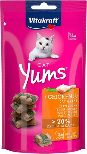 comprar Vitakraft Gatos Yums Pollo Hierba Gatera 40 Grs