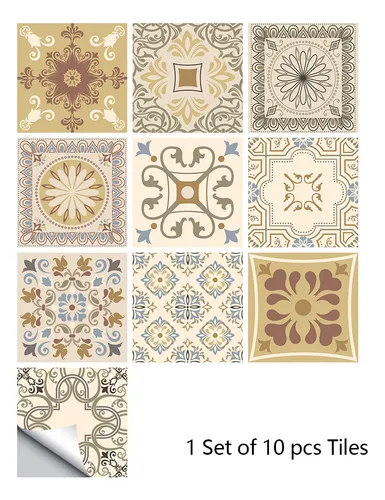 Mz6007 20x20cm 10 Uds. De Azulejos De Superficie Mate,