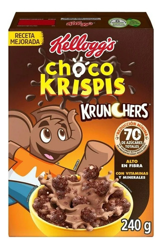 3 Pza Cereal Kellogg's Choco Krispis Krunchers Sabor Chocola