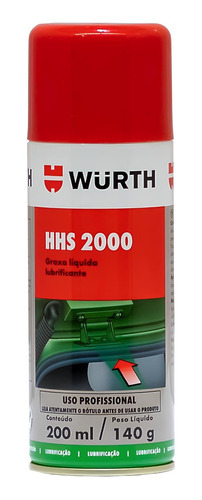 Hhs2000 Wurth - Graxa Liquida Lubrificante Hhs 2000 Wurth