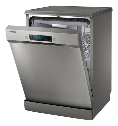 Lavavajillas Samsung Dw60m6050fs 14 cubiertos 7 programas gris