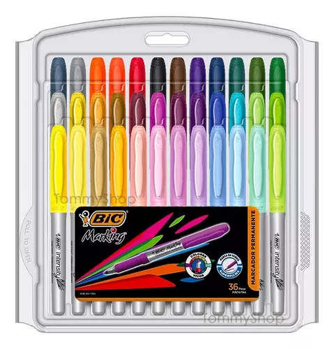 MARCADOR PERMANENTE BIC MARKING CON 6 PZ COLOR SURTIDO - La Hidalgo