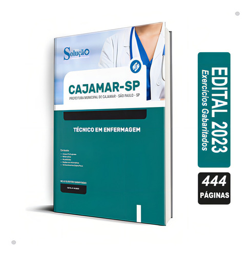 Apostila Prefeitura De Cajamar - Sp 2023 - Técnico Em Enfermagem, De Professores Especializados., Vol. Único. Editora Solução Concurso, Capa Mole, Edição Oficial Em Português, 2023
