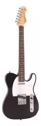 Guitarra eléctrica Encore E2 telecaster de tonewood gloss black con diapasón de palo de rosa