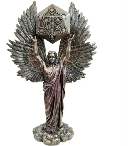 Hermosa Escultura De Arcangel Metatron Hecho En Fina Resina 