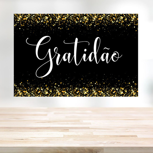 Panel de fiesta infantil Gratitude, lienzo resistente con ojales