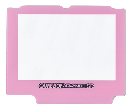 Mica Vidrio Color Rosado Para Game Boy Advance (gba) Sp