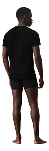 Playeras Calvin Klein 3p Algodon Negro Para Hombre Original