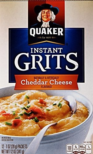 Grits De Quaker Sabor Cheddar, 12 Und.