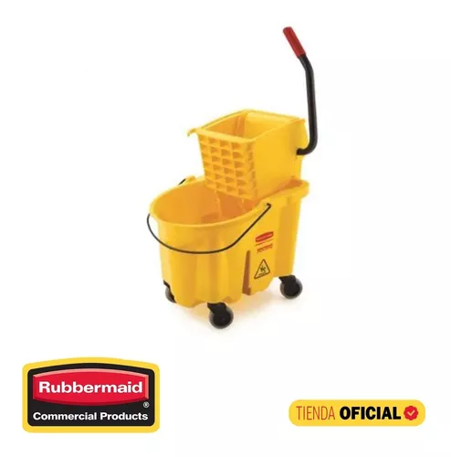 Rubbermaid México  Cubeta Exprimidora Tandem Amarillo 30 Litros