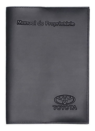 Imagem 1 de 2 de Capa Porta Manual Proprietário Toyota Couro Eco