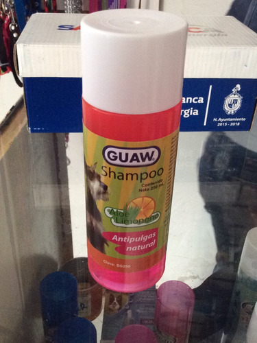 Shampoo Para Perro O Gato Antipulgas 250ml Guaw