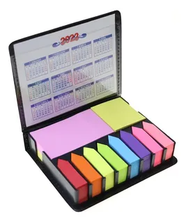 Estuche De Notas Adhesivas Sticky Notes, Post It De Colores