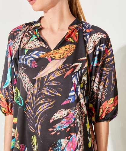 Vestido Swan Estampado Mujer Kosiuko