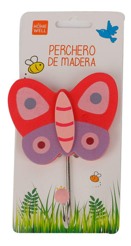 Perchero Madera Mariposa