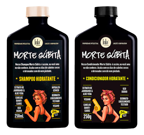 Kit Shampoo + Acondicionador Lola Cosmetics Morte Subita