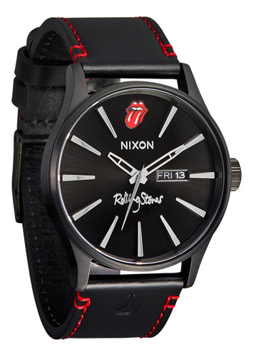 Reloj Rolling Stones Sentry Leather Black