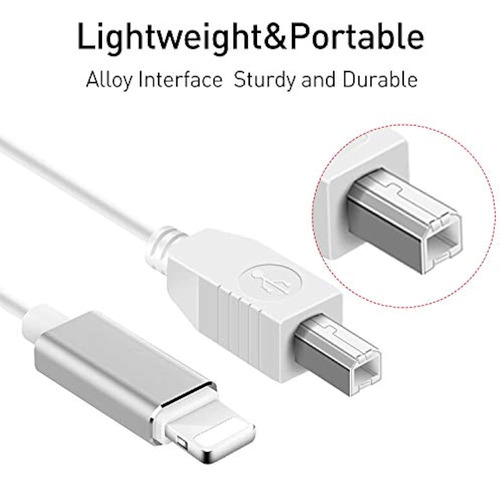 Meloaudio Cable Usb 2.0 Tipo B A Cable Midi Cable Otg Compat