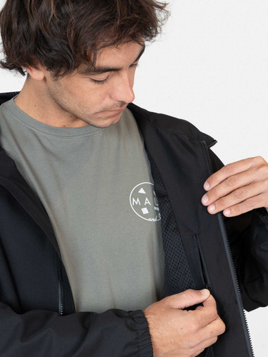 Cortaviento Alis Negro Hombre Maui And Sons
