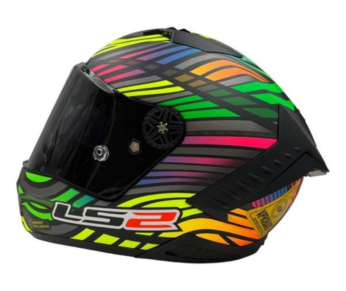 Ls2 Ff805 Thunder Rainbow Negro Mate