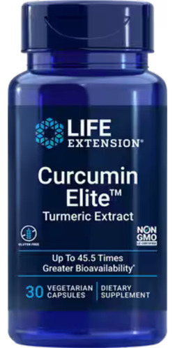 Extrato De Cúrcuma Curcumin Elite - Life Extension 30 Caps