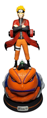 Naruto Em Modo Sennin - Impressão 3d - Pintado À Mão