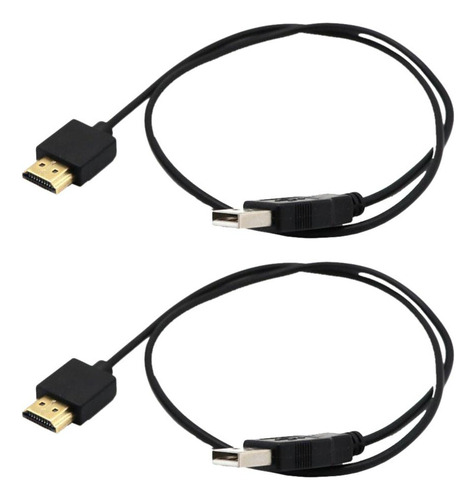 2x Usb 2.0 Macho A Macho Cable Divisor Adaptador 50cm