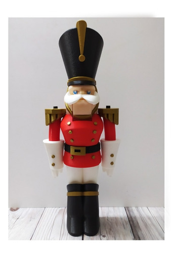 Imagen 1 de 6 de Cascanueces Navideño 38cm De Alto Muy Detallado!!!