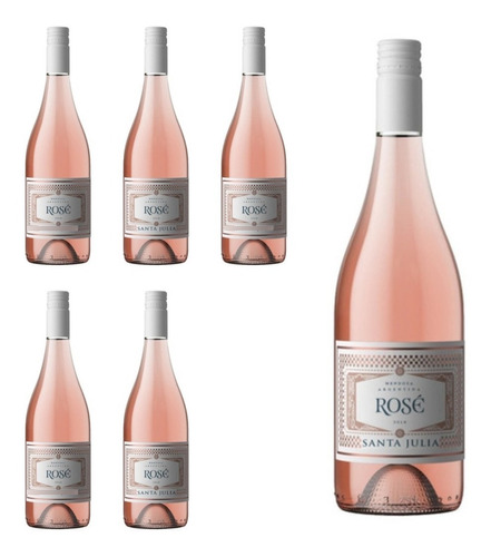 Vino Santa Julia Rose 750cc. Rosado Caja 6 Botellas