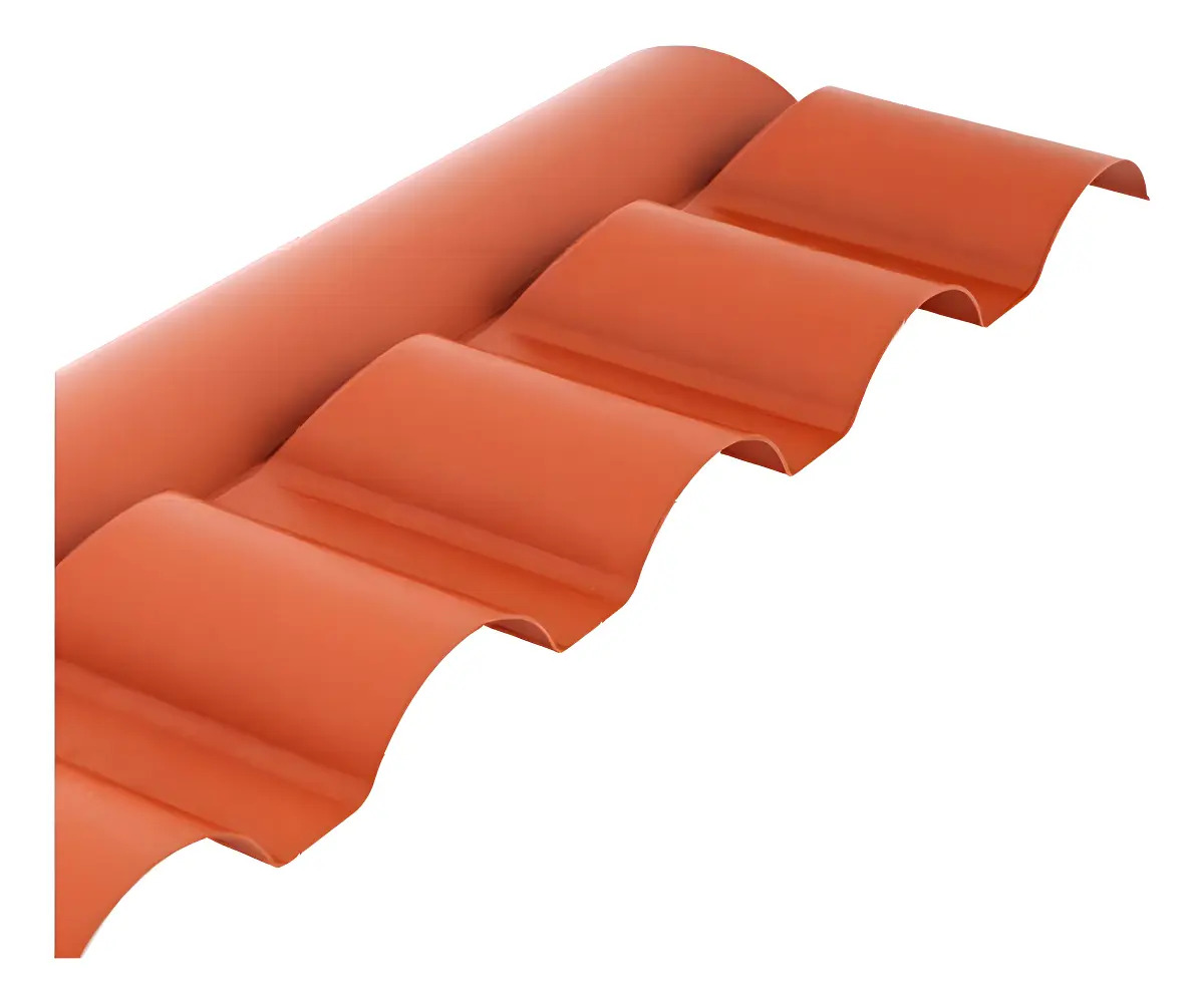 Cumeeira Colonial PVC Afort 5 Ondas Telha Terracota