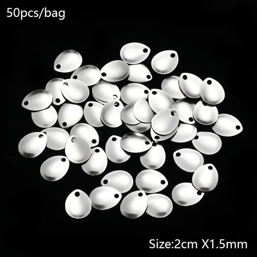 Spoon Metal Fishing Attractor Spinner Vib Lure Blades
