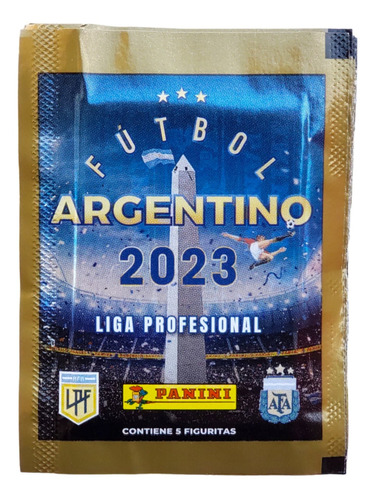 Sobres de figuritas FUTBOL ARGENTINO 2023 Panini - Pack de 20 x 5 en sobre